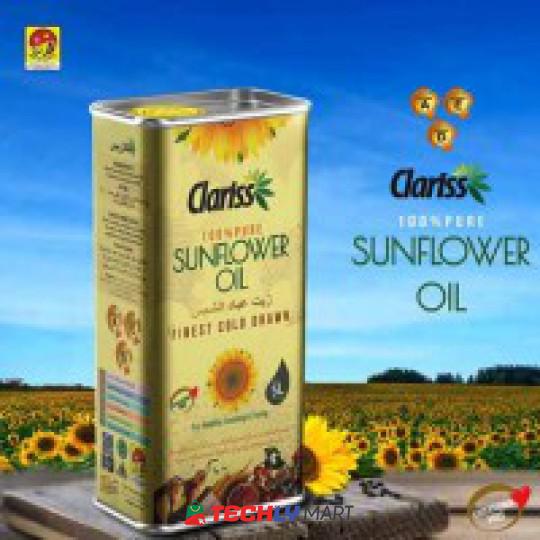 Clariss Sunflower Oil 5 Liter Tin